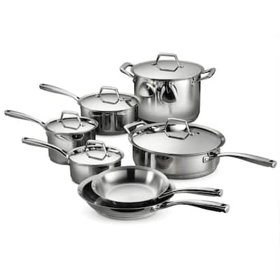 Gourmet Prima 12-Piece Stainless Steel Cookware Set with Lids