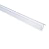 36 in. Frameless Shower Door Bottom Sweep with Drip Rail in Clear for 3/8 in. Glass