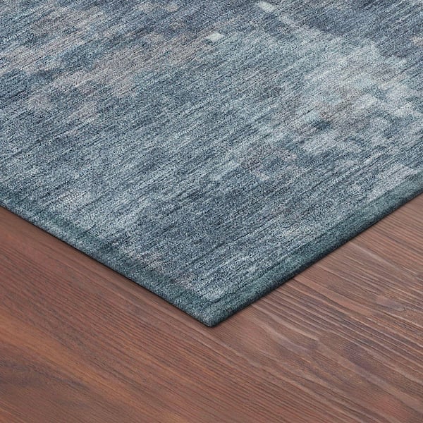 Chantille Machine Washable Indoor/Outdoor Abstract ACN2361 Blue 2 ft. x 7 ft. Runner Rug