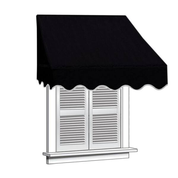Aleko 4 Ft Retractable Door Or Window Awning In Sand Waw4x2sand31 Hd The Home Depot