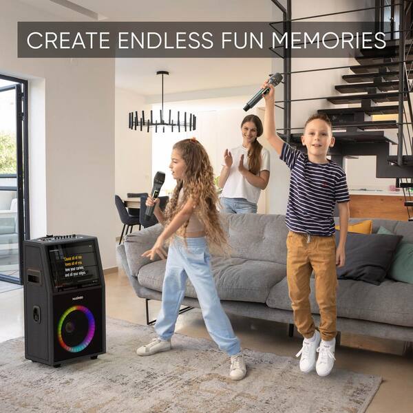 MASINGO Allegro X8 Karaoke Machine in Black MAX8-BFL-1IN