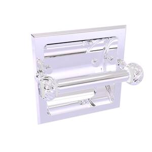 Pacific Grove Collection Recessed Toilet Paper Holder with Twisted Accents in Polished Chrome