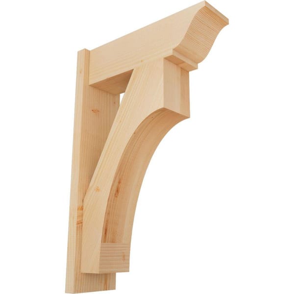 Ekena Millwork 8 in. x 34 in. x 22 in. Westlake Traditional Smooth Douglas Fir Outlooker