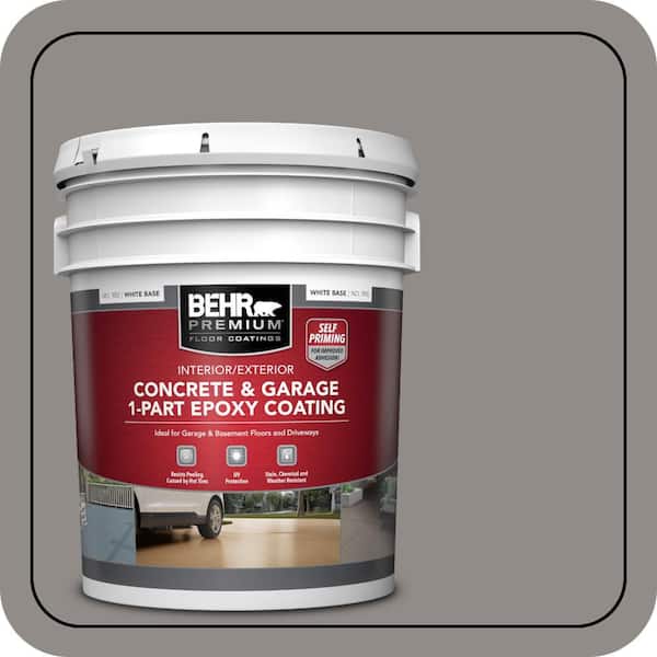 BEHR PREMIUM 5 gal. #790F-4 Creek Bend Self-Priming 1-Part Epoxy Satin ...