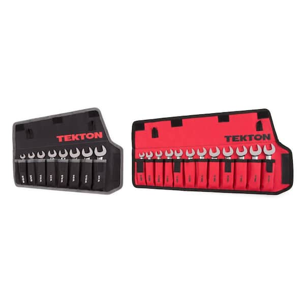 Stubby Combination Wrench Set, 20-Piece (5/16-3/4 in., 8-19 mm) - Pouch