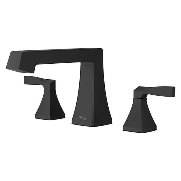 Holliston 2-Handle Deck Mount Roman Tub Faucet in Spot Defense Matte Black