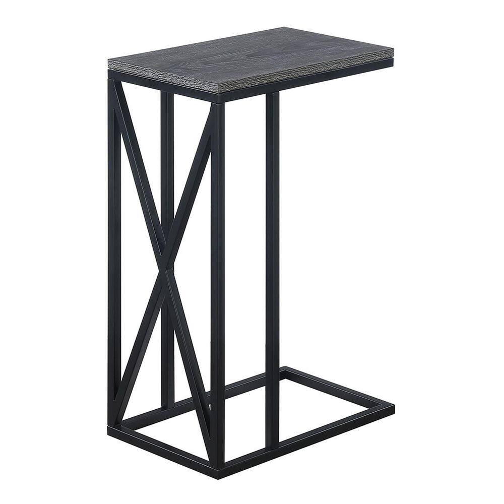 Tucson Weathered Gray and Black Metal Frame C End Table