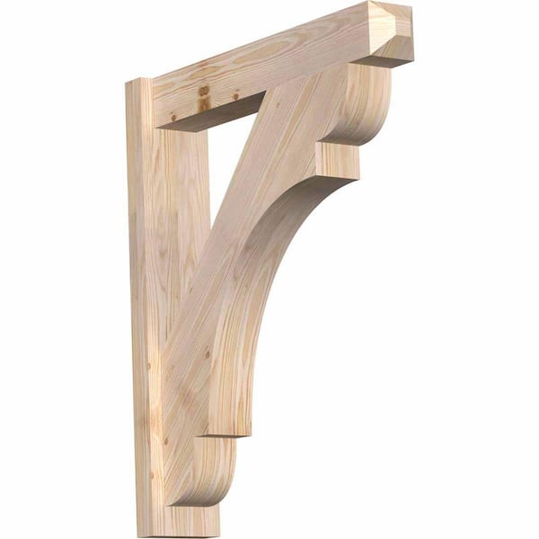 Ekena Millwork 6 in. x 32 in. x 28 in. Douglas Fir Olympic Craftsman Smooth Outlooker