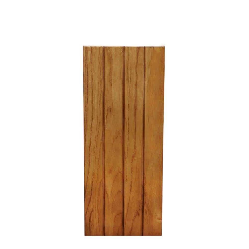 Candleglow Brown Narrow Wood End Table with Storage
