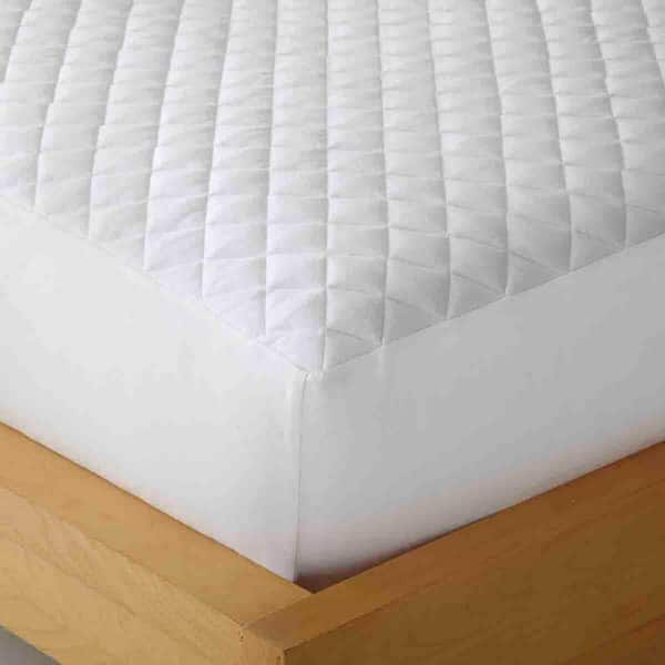Micro Flannel 12 in. Twin Polyester Mattress Pad