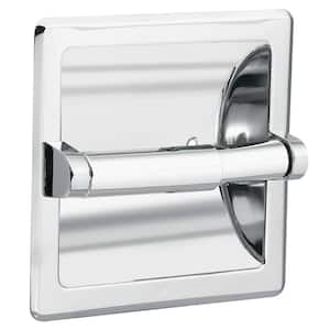 Donner Recessed Toilet Paper Holder and Clamp in Chrome