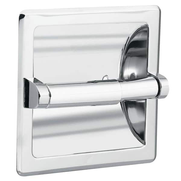 MOEN Donner Recessed Toilet Paper Holder and Clamp in Chrome