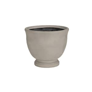 8 in. Light Cement Urn Planter (Set of 4)