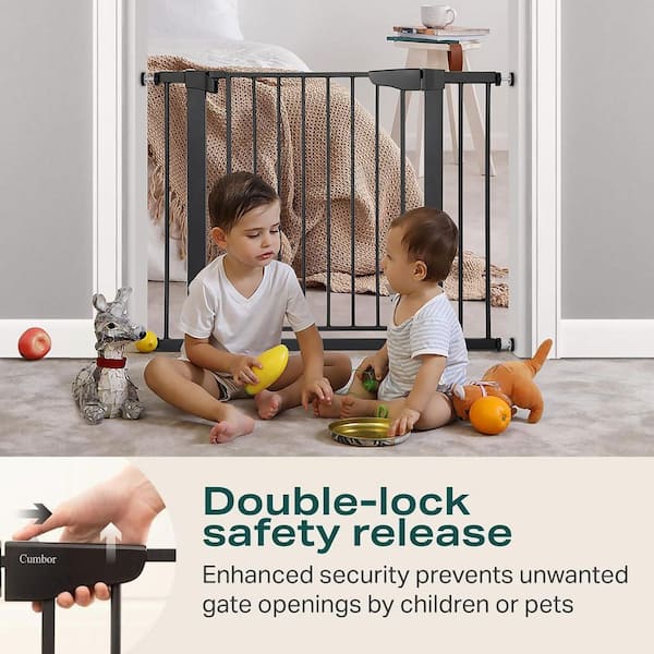 Baby Gate Munchkin Wood Steel Pressure Mounted For Stairs