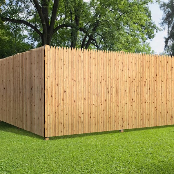 ProWood 6 ft. x 8 ft. Cedar Doweled Pro Stockade Fence Panel