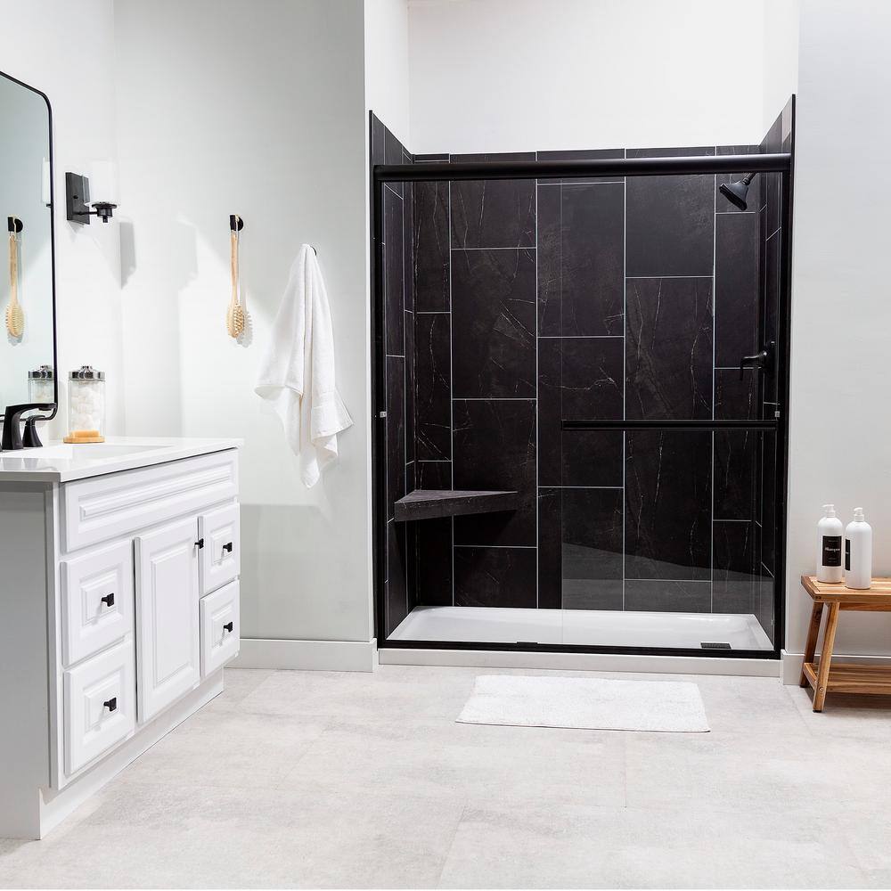 Black Ice PVC Waterproof Shower Bench
