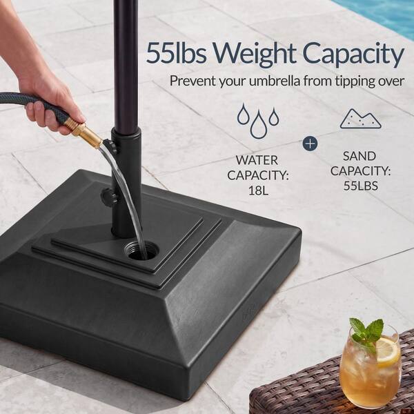 best weight for patio umbrella base US 50 lbs US Weight has designed and produced quality innovations made in the United States of America Base Weights