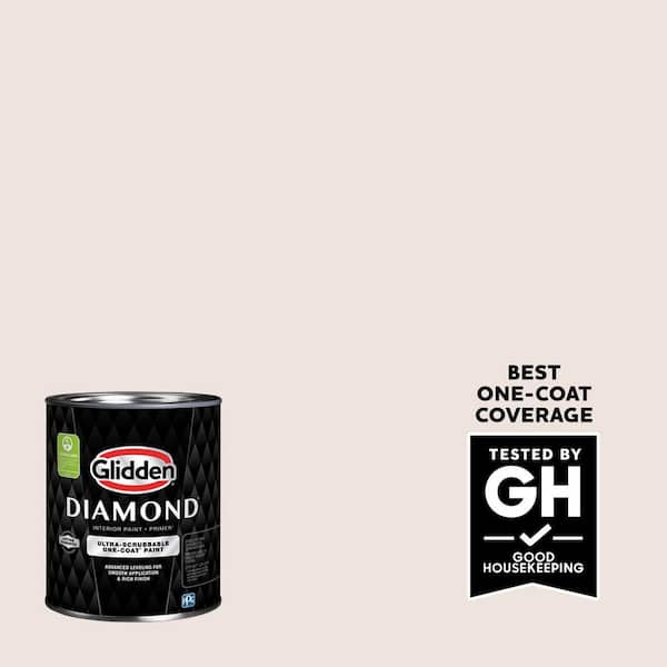 Glidden Diamond 1 qt. PPG1057-1 Macadamia Nut Satin Interior Paint with Primer