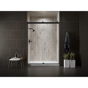 Levity 59.625 in. W x 74 in. H Frameless Sliding Shower Door in Anodized Dark Bronze
