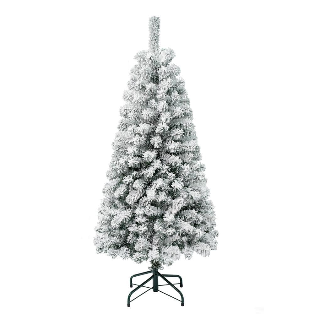 National Tree Company First Traditions 4.5 ft. Acacia Flocked Artificial Christmas Tree