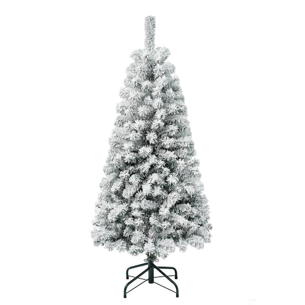 National Tree Company First Traditions 4.5 ft. Acacia Flocked ...