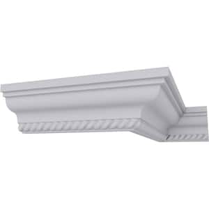 SAMPLE - 2 in. x 12 in. x 2 in. Polyurethane Leandros Crown Moulding