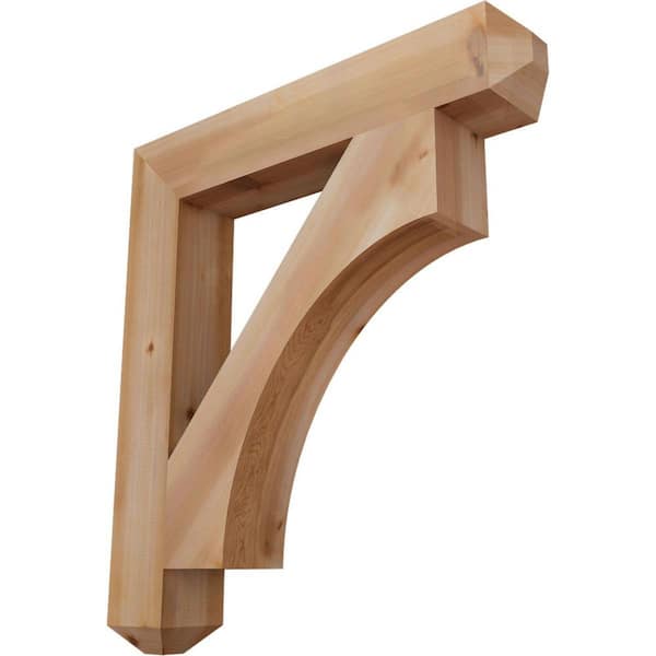 Ekena Millwork 5-1/2 in. x 40 in. x 36 in. Western Red Cedar Westlake Craftsman Smooth Bracket