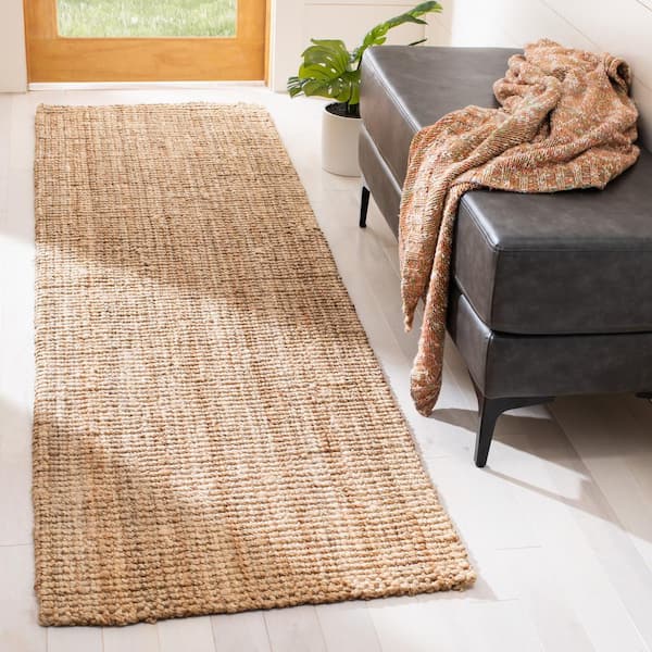 Martha Stewart Natural 2 ft. x 14 ft. Basket Marle Runner Rug