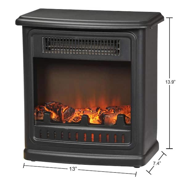 In Desktop Electric Fireplace, Hampton Bay Infrared Electric Fireplace With Shelf