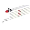 WESTWARD Fish Stick: 1/4 in Rod Dia, 24 ft, Bullet Nose/Single Hook End, 5  Rods Included