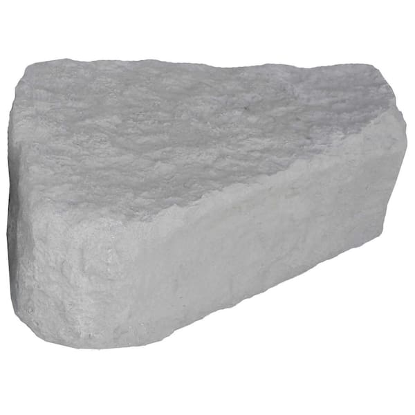 RTS Home Accents 14 in. x 36 in. x 27 in. Gray Polyethylene Large Right Triangle Landscape Rock