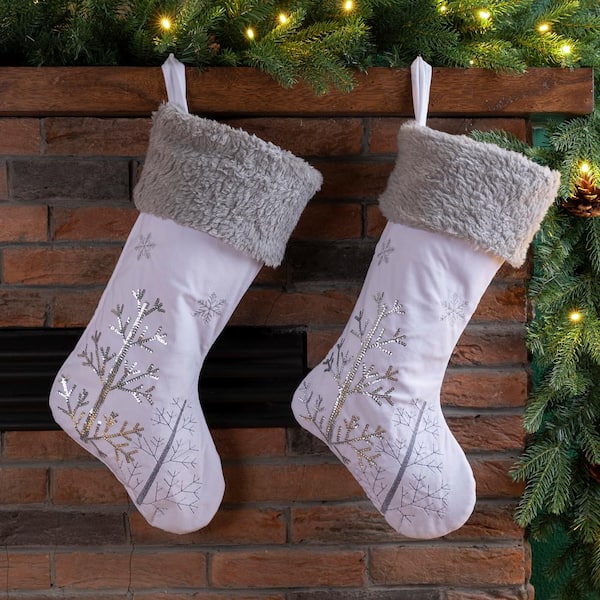 Christmas Stocking Polyester Linen