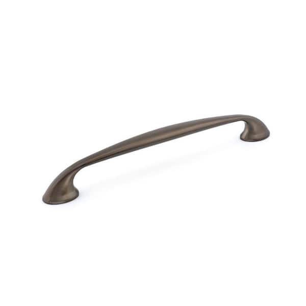Richelieu Hardware Montreal Collection 7 9/16 in. (192 mm) Honey Bronze Transitional Curved Cabinet Arch Pull