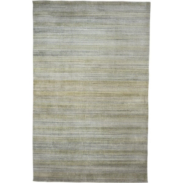 2 ft. x 8 ft. Blue, Green Ombre Area Rug