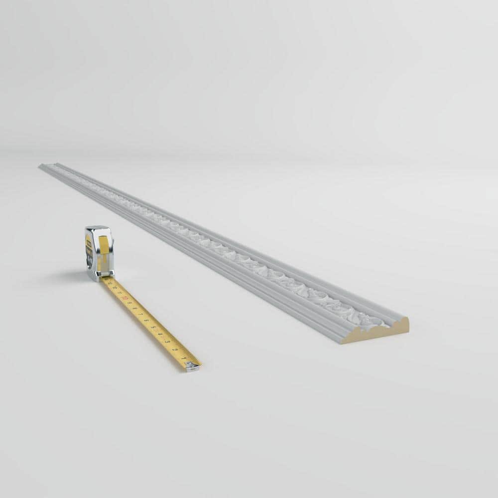 Gray Primed Urethane Geometric Chair Rail Moulding