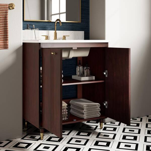 Charleston Cherry Bathroom Vanity & Storage Cabinets