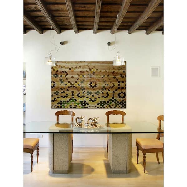 Unbranded 40 in. H x 60 in. W "Tangier" by Parvez Taj Printed Natural Pine Wood Wall Art