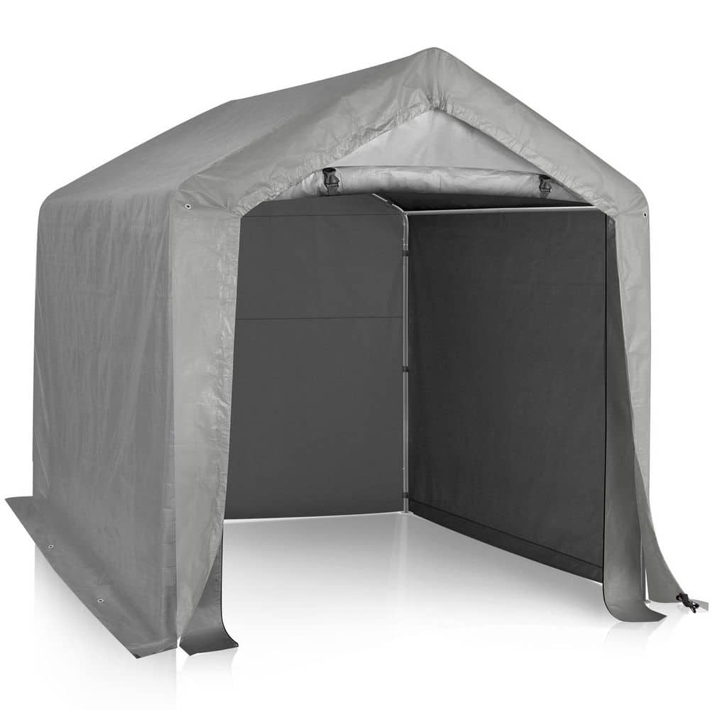 6 ft. W X 6 ft. D Metal Frame PE Cover Portable Storage Shed price history on PriceWatchPro