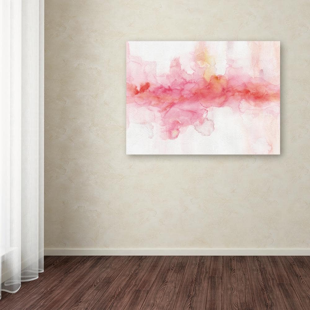 Large Pink and Red Abstract Canvas Wall Art