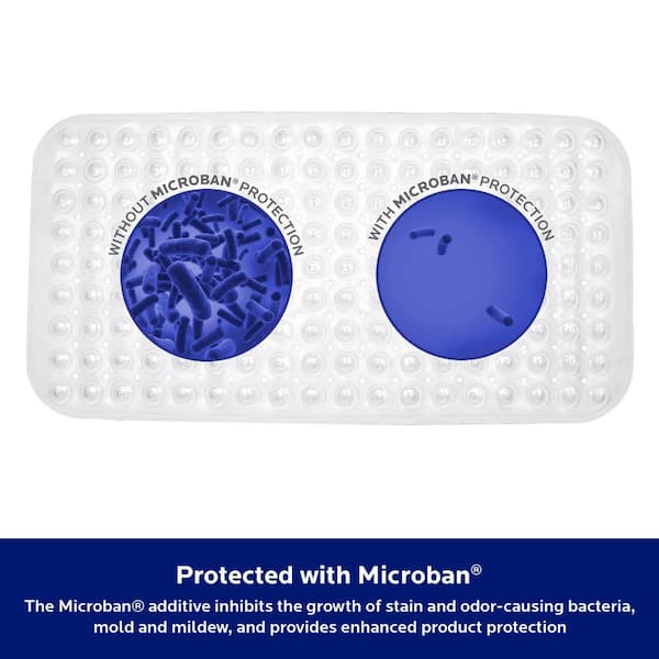 Kenney - Frosted Bubble Microban PVC Bath Mat