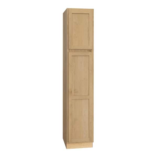 Quick Ship Cottage 18 in. W x 24 in. D x 93 in. H Assembled Plywood Pantry Kitchen Cabinet in Canopy Partial Overlay