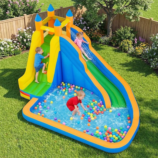 Inflatable Water Slide Mighty Bounce House Jumper Castle Moonwalk without Blower