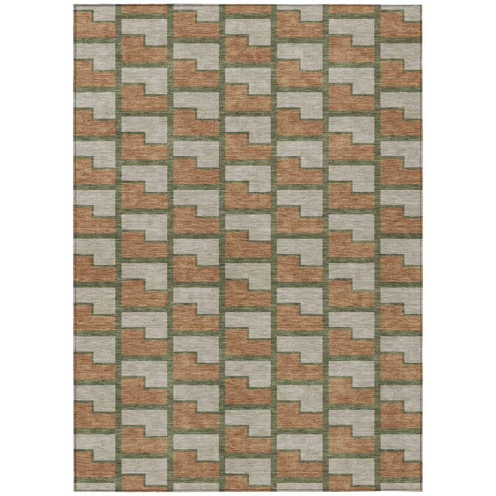 Chantille Machine Washable Indoor/Outdoor Abstract ACN2416 Copper 10 ft. x 14 ft. Area Rug price history on PriceWatchPro