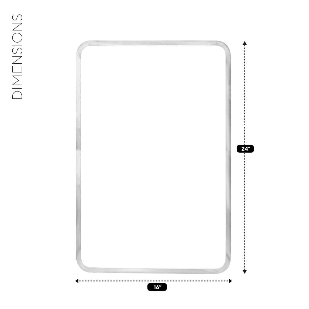 Rectangle, Stainless Steel, 1/16”, brushed #3 Finish, Size: 3x5”