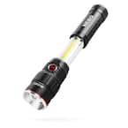 nebo 6156 slyde flashlight and work light 250 Lumen LED flashlight/Worklight Two Pack 8 X EdisonBright AAA alkaline batteries bundle by EdisonBright Herramientas y Mejoras del Hogar grade aluminum NEBO WLT-0003 SLYDE KING Flashlight