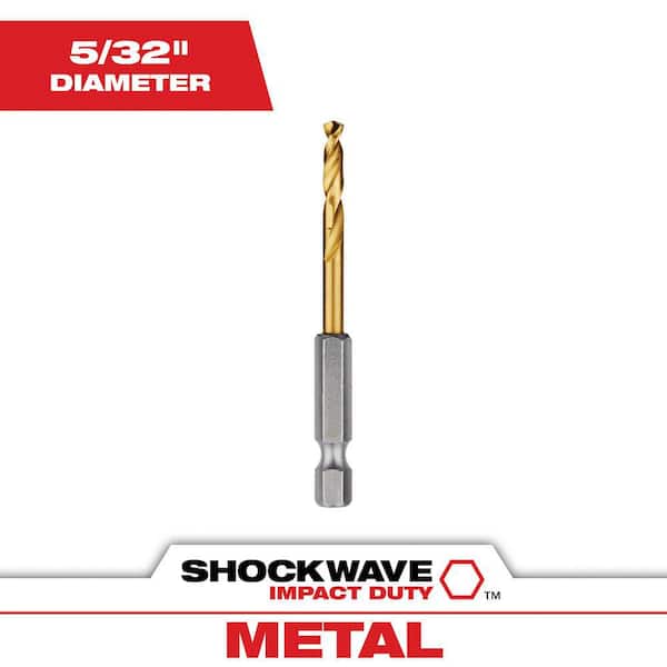 SHOCKWAVE 5/32 in. Titanium Drill Bit