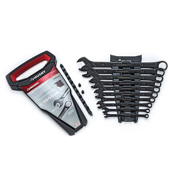 Husky - SAE Long-Pattern Universal Combination Wrench Set (10-Piece)