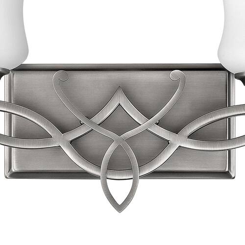 Brooke 16.5 in. 2 Light Antique Nickel Vanity Light Home