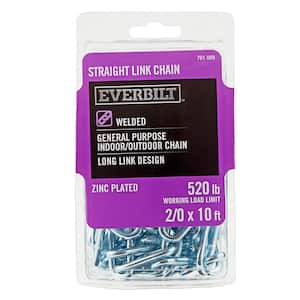 Everbilt #14 x 1 ft. Steel Jack Chain, Black 806506 - The Home Depot