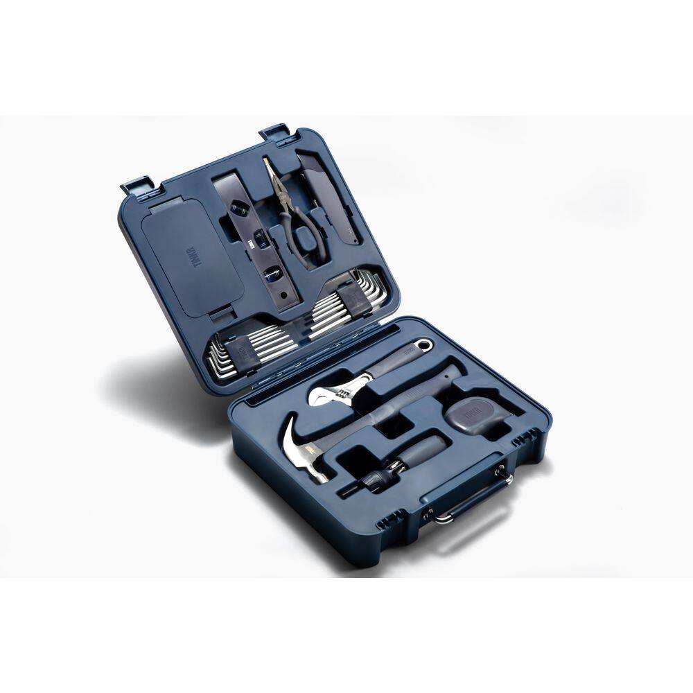 Modern 28-Piece Home Tool Kit with Tool Box and Phone Holder price history on PriceWatchPro
